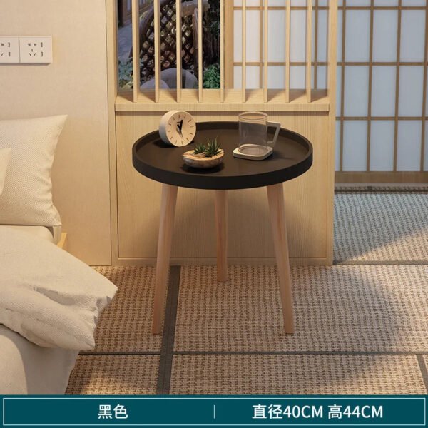 Nordic Modern Bedside Table Double Design Coffee Table Heightened Sidewall Bedroom Furniture Triangular Structure Side Table