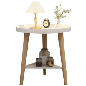 Nordic Modern Bedside Table Double Design Coffee Table Heightened Sidewall Bedroom Furniture Triangular Structure Side Table