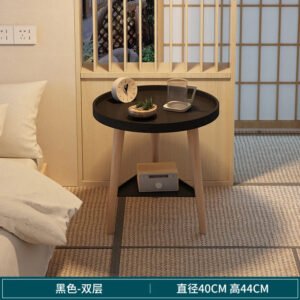 Nordic Modern Bedside Table Double Design Coffee Table Heightened Sidewall Bedroom Furniture Triangular Structure Side Table