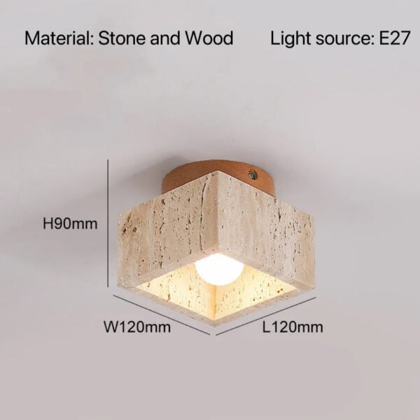 Nordic Modern Stone Ceiling Lamp Bedroom Corridor Flush Mounted Foyer Hallway Lights Fixture Staircase Indoor Lighting Decor Led
