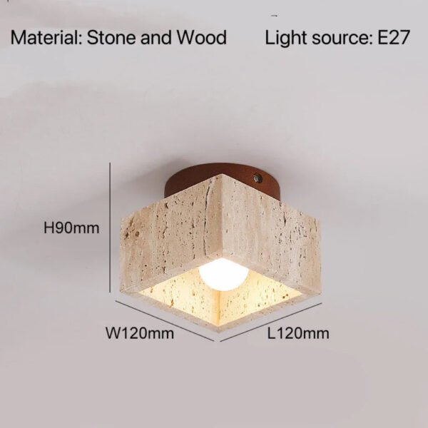 Nordic Modern Stone Ceiling Lamp Bedroom Corridor Flush Mounted Foyer Hallway Lights Fixture Staircase Indoor Lighting Decor Led