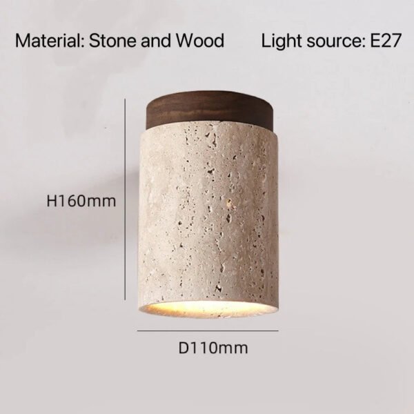 Nordic Modern Stone Ceiling Lamp Bedroom Corridor Flush Mounted Foyer Hallway Lights Fixture Staircase Indoor Lighting Decor Led
