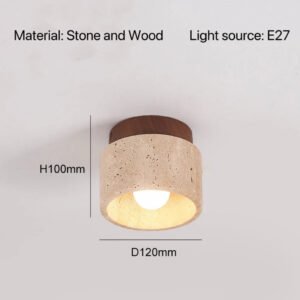 Nordic Modern Stone Ceiling Lamp Bedroom Corridor Flush Mounted Foyer Hallway Lights Fixture Staircase Indoor Lighting Decor Led