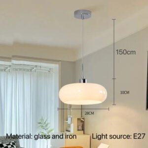 Nordic Retro Restaurant Chandelier Bar Counter Bedroom Glass Bedside Kitchen Hanging Lighting Led Indoor Pendant Lamp Lights