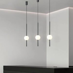 Nordic Simple Glass Ball Pendant Lights Dining Room Bedroom Decor Hanging Lamp Restaurant Bar Suspension Chandeliers Lighting