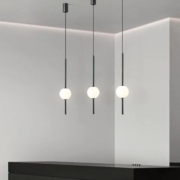 Nordic Simple Glass Ball Pendant Lights Dining Room Bedroom Decor Hanging Lamp Restaurant Bar Suspension Chandeliers Lighting