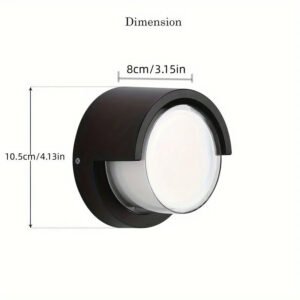 Outdoor Wall Lights, Low Profile Modern Wall Sconce Porch Lights Outdoor Wall Light fixtures Waterproof Wall Mounted Lamp