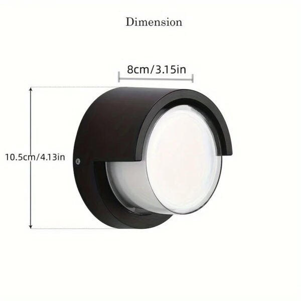 Outdoor Wall Lights, Low Profile Modern Wall Sconce Porch Lights Outdoor Wall Light fixtures Waterproof Wall Mounted Lamp