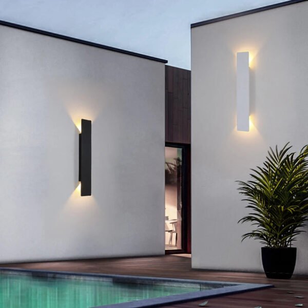 Outdoor-Waterproof-Wall-Lamps-Strip-Aluminum-Wall-Lights-18W-LED-Black-Wall-Lamp-Bedroom-Exterior-Outdoor_5502b3d8-b0e0-4197-9a31-cfb70493acbc.jpg Outdoor Waterproof Wall Lamps Strip Aluminum Wall Lights 18W LED Black Wall Lamp Bedroom Exterior Outdoor Lighting Fixtures