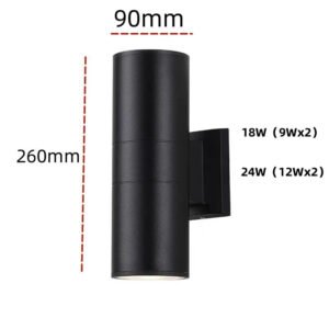 Outdoor wall lamp exterior wall waterproof led wall washer lamp hotel entrance upper and lower double-headed pillar outdoor two-