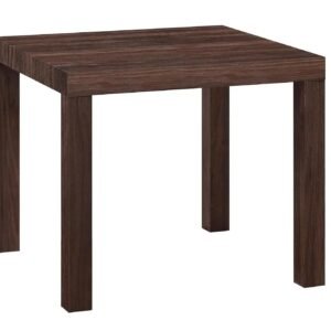 End Table, Black Oak/Canyon Walnut/White