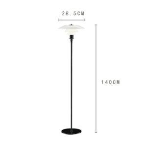 Post Modern Bedside Floor Lamp Designer Glass Floor Lamp For Living Room Bedroom Study Decor Minimalist LED Standing Light