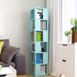 Rotating-Bookshelf-6-Tier-Rotating-Bookshelf-Floor-Rack-Simple-Bookcase-Student-Multi-Function-Creative-Bookshelf_f9bf6b75-9393-4eee-917a-a11ed9d6c05c.jpg Rotating Bookshelf, 6 Tier Rotating Bookshelf, Floor Rack Simple Bookcase Student Multi-Function Creative Bookshelf