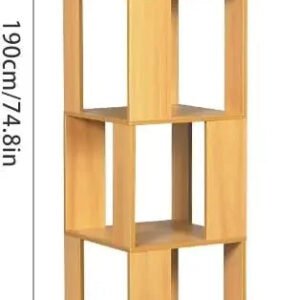 Rotating Bookshelf, Floor Rack Simple Bookcase Student Multi-Function Creative Bookshelf for Living Room