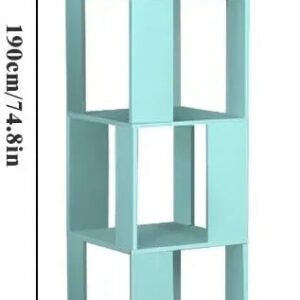 Rotating Bookshelf, Floor Rack Simple Bookcase Student Multi-Function Creative Bookshelf for Living Room