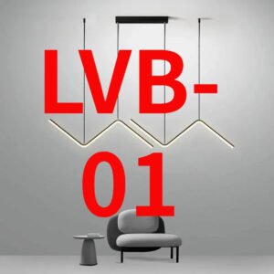 Modern LED Pendant Light Nodic Gold Hanging Chandelier For Tubular Restaurant Kitchen Office Coffee  Indoor Decorative Lamps