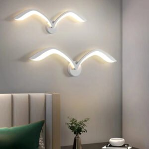 Seagull wall lamp Nordic Children's LED wall lamps Modern living room sofa background wall sconce creative bedroom bedside lamps