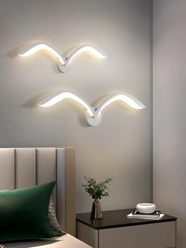 Seagull wall lamp Nordic Children's LED wall lamps Modern living room sofa background wall sconce creative bedroom bedside lamps