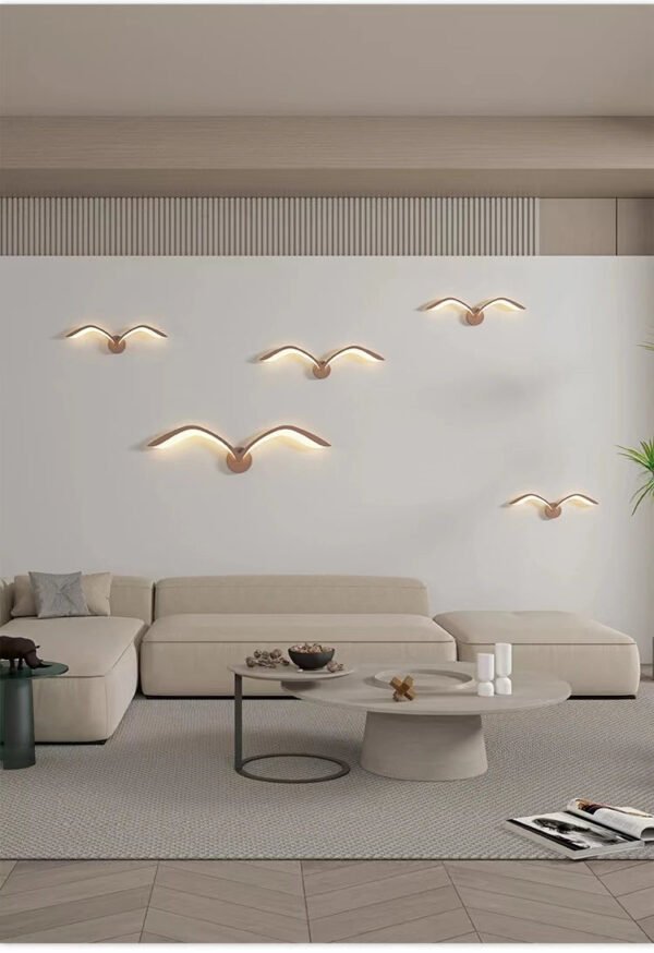 Seagull wall lamp Nordic Children's LED wall lamps Modern living room sofa background wall sconce creative bedroom bedside lamps
