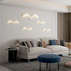 Seagull wall lamp Nordic Children's LED wall lamps Modern living room sofa background wall sconce creative bedroom bedside lamps