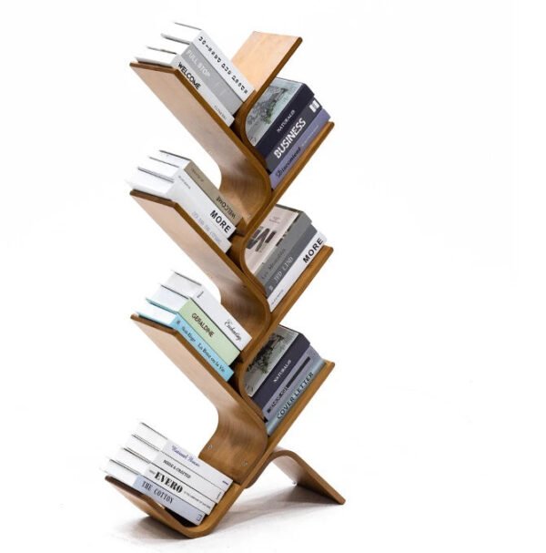 Tree-Bookshelf-8-Tier-Space-Saving-Corner-Bookcase-Holds-Books-CDs-Games-for-Bedroom-Living-Room_41be41f5-2599-4922-89bd-c3716c933281.jpg Tree Bookshelf, 8-Tier Space-Saving Corner Bookcase, Holds Books, CDs, Games, for Bedroom, Living Room, Rustic Brown