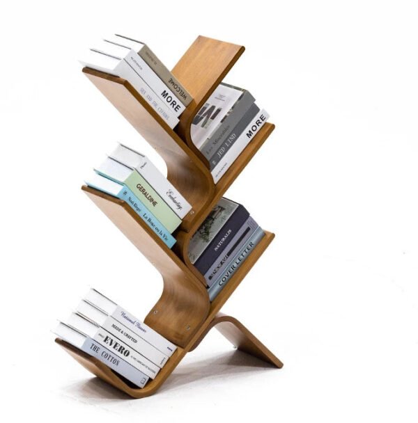 Tree-Bookshelf-8-Tier-Space-Saving-Corner-Bookcase-Holds-Books-CDs-Games-for-Bedroom-Living-Room_66575eb7-b921-4afb-be85-55d3af62464c.jpg Tree Bookshelf, 8-Tier Space-Saving Corner Bookcase, Holds Books, CDs, Games, for Bedroom, Living Room, Rustic Brown