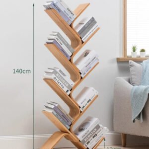 Tree-Bookshelf-8-Tier-Space-Saving-Corner-Bookcase-Holds-Books-CDs-Games-for-Bedroom-Living-Room_69f7fe83-6823-434a-ab42-b2fea91f922c.jpg Tree Bookshelf, 8-Tier Space-Saving Corner Bookcase, Holds Books, CDs, Games, for Bedroom, Living Room, Rustic Brown