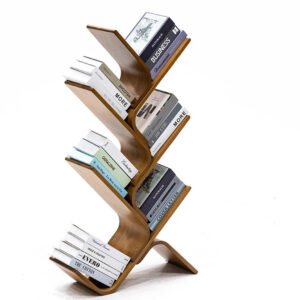 Tree-Bookshelf-8-Tier-Space-Saving-Corner-Bookcase-Holds-Books-CDs-Games-for-Bedroom-Living-Room_d67ee131-0c1d-4b46-b091-efec7a91f6ea.jpg Tree Bookshelf, 8-Tier Space-Saving Corner Bookcase, Holds Books, CDs, Games, for Bedroom, Living Room, Rustic Brown