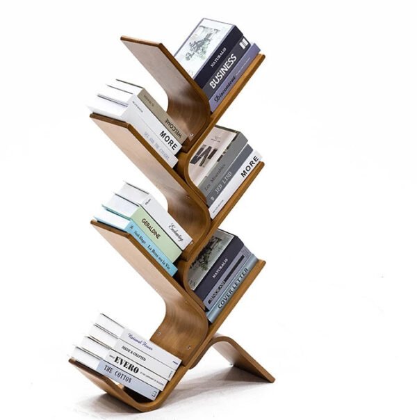 Tree-Bookshelf-8-Tier-Space-Saving-Corner-Bookcase-Holds-Books-CDs-Games-for-Bedroom-Living-Room_d67ee131-0c1d-4b46-b091-efec7a91f6ea.jpg Tree Bookshelf, 8-Tier Space-Saving Corner Bookcase, Holds Books, CDs, Games, for Bedroom, Living Room, Rustic Brown