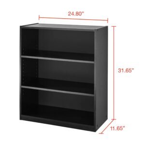 ac1882cf-9514-4ebf-a679-f2277b4d5f11-1.jpg 3-Shelf Bookcase with Adjustable Shelves, black