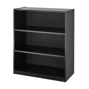 c7911b48-1e65-4b93-bbe1-6ea73d98383b-1.jpg 3-Shelf Bookcase with Adjustable Shelves, black