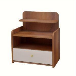 e4ab8112-768c-407d-85ea-3e048481b704-1.jpg Nightstand , Bedside Table with Charging Station, Modern Night Stand,Wood Boho Side Table,Mid Century Small End Table with Drawer for Bedroom, Living Room