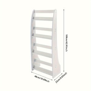 Storage Organizer Multi-layer Modern Bookcase Large Bookshelves Cube Display Shelf For Bedroom Living Room Office White