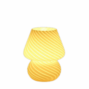 Glass Mushroom Table Lamp for Room Decor LED E14 USB AU CN EU UK US Plug Frosted / Striped 3 Colors Dimmable Vintage Night Light