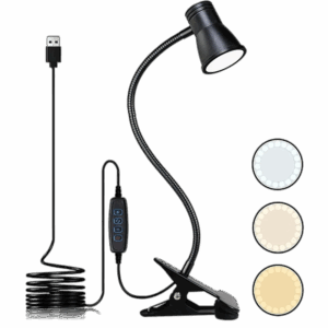 Reading Lamp 5V USB 3W Dimmable 3CCT Color Change Portable use for Clamp on Desk Table Bed Book Shelf Adjustable Night Light