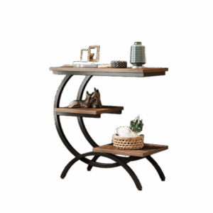 table__-11-scale-2x.png LITTLE TREE C-Shaped End Table, 3-Tier Small Side Table for Couch, Bedside Table Snack Side Table with Storage Shelves for Living Room Small Space